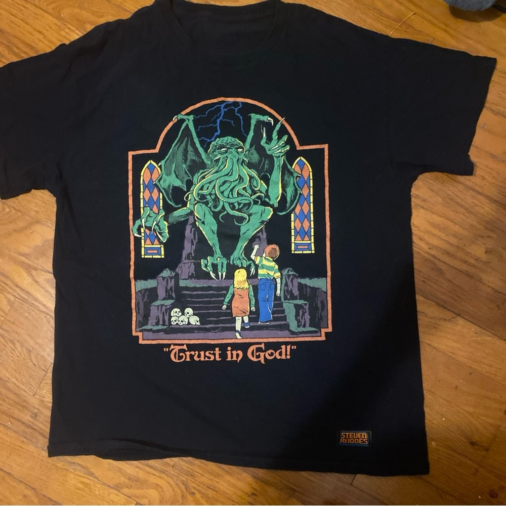 Black Graphic Kids T-Shirt